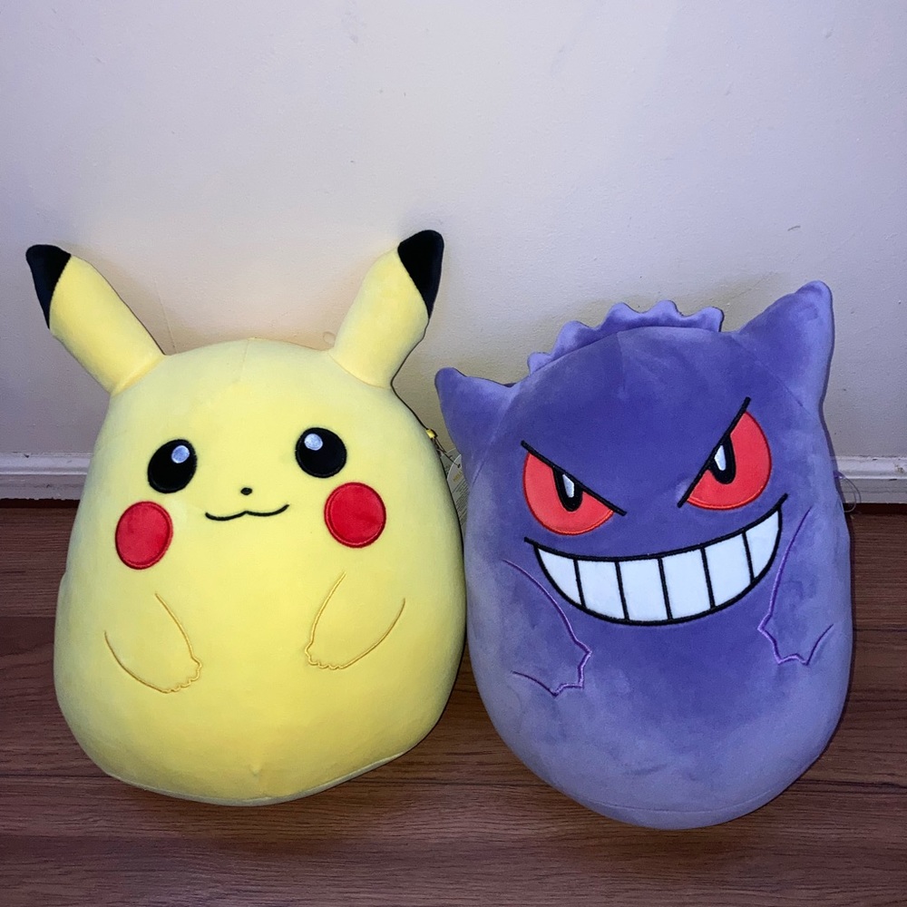 Pikachu & Gengar Squishmallow Pokemon 10 inch 2-pack BRAND NEW IN HAND FAST SHIP